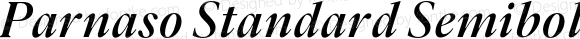 Parnaso Standard Semibold Italic