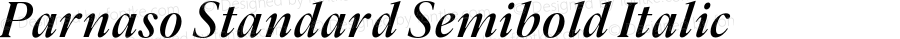 Parnaso Standard Semibold Italic