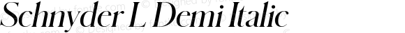 Schnyder L Demi Italic