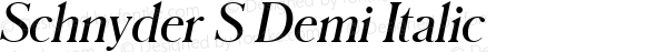 Schnyder S Demi Italic