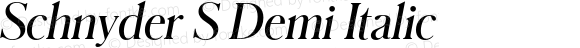 SchnyderS-DemiItalic