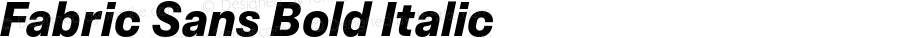 FabricSans-BoldItalic