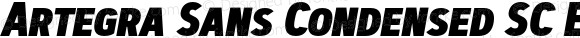 Artegra Sans Condensed SC ExtraBold Italic