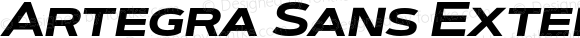 Artegra Sans Extended SC Bold Italic