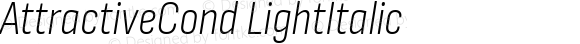 AttractiveCond LightItalic