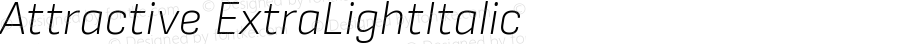 Attractive ExtraLightItalic