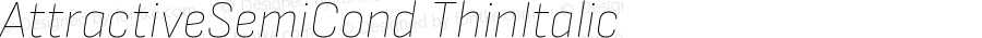 AttractiveSemiCond ThinItalic