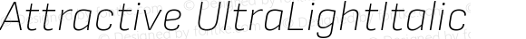 Attractive UltraLightItalic