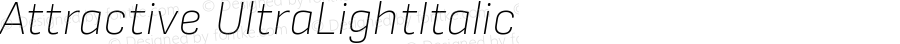 Attractive UltraLightItalic