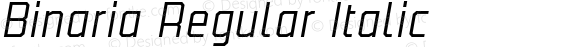Binaria Regular Italic
