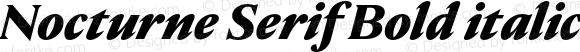 Nocturne Serif Bold italic