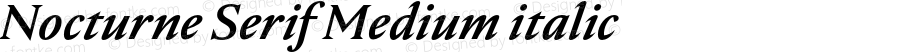 Nocturne Serif Medium italic