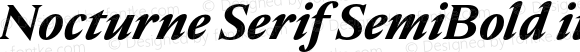 Nocturne Serif SemiBold italic