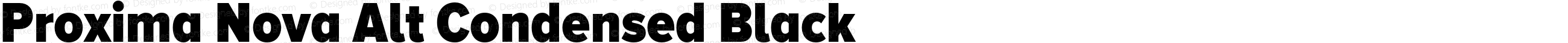 Proxima Nova Alt Condensed Black