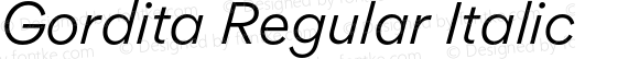 Gordita Regular Italic