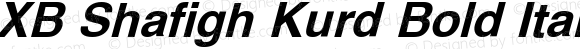 XB Shafigh Kurd Bold Italic