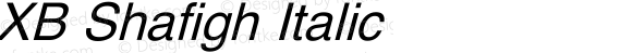 XB Shafigh Italic