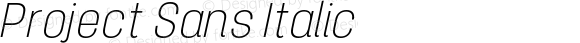 ProjectSans-UltraLightItalic