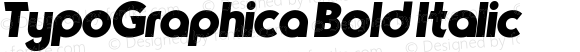 TypoGraphica Bold Italic
