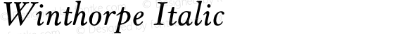 Winthorpe Italic