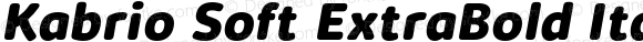 Kabrio Soft ExtraBold Italic