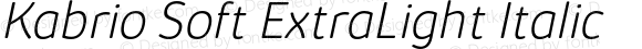 KabrioSoft-ExtraLightItalic