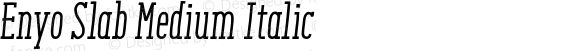 EnyoSlabMediumItalic