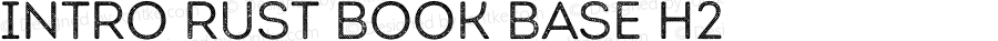 Intro Rust Book Base H2 Version 1.000;PS 001.000;hotconv 1.0.70;makeotf.lib2.5.58329