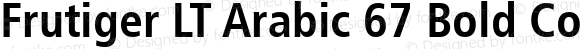 Frutiger LT Arabic 67 Bold Condensed