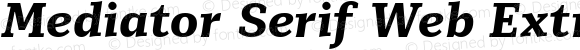 Mediator Serif Web ExtraBold Italic