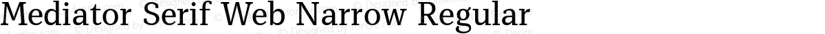 Mediator Serif Web Narrow Regular