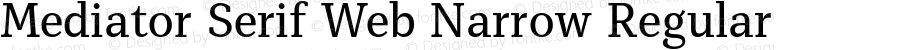 Mediator Serif Web Narrow