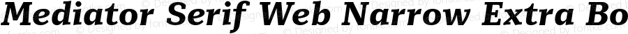 Mediator Serif Web Narrow ExBd