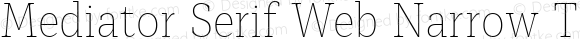 Mediator Serif Web Narrow Thin