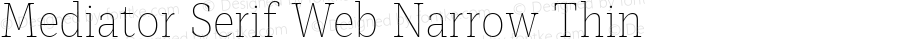 Mediator Serif Web Narrow Thin