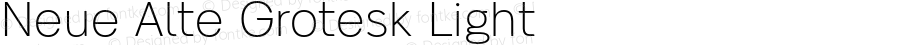 Neue Alte Grotesk Light