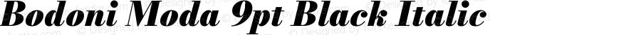 Bodoni Moda 9pt Black Italic