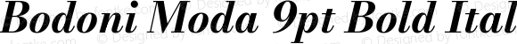 Bodoni Moda 9pt Bold Italic