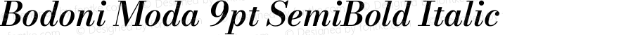 Bodoni Moda 9pt SemiBold Italic