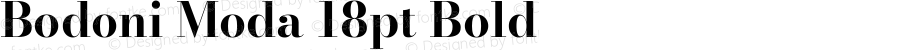 Bodoni Moda 18pt Bold