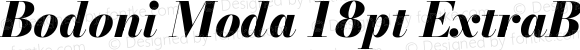 Bodoni Moda 18pt ExtraBold Italic