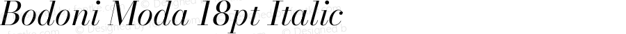 Bodoni Moda 18pt Italic