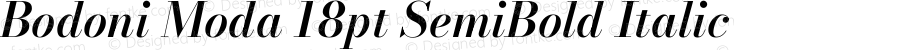 Bodoni Moda 18pt SemiBold Italic