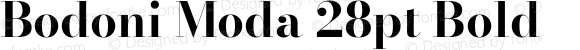 Bodoni Moda 28pt Bold