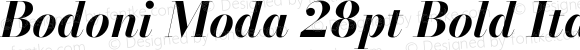 Bodoni Moda 28pt Bold Italic