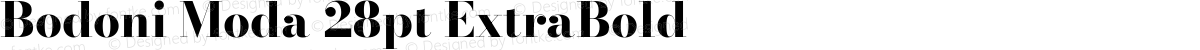 Bodoni Moda 28pt ExtraBold