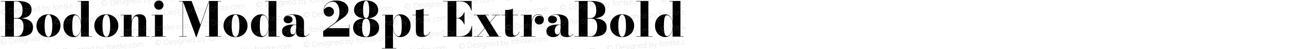 Bodoni Moda 28pt ExtraBold