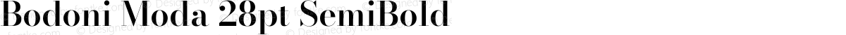 Bodoni Moda 28pt SemiBold