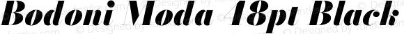 Bodoni Moda 48pt Black Italic