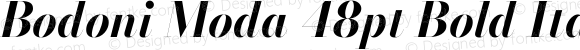 Bodoni Moda 48pt Bold Italic